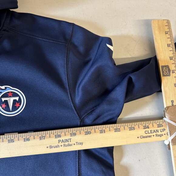Nike Dri Fit Tennessee Titans Sideline On Field Full Zip Hoodie Men’s Sz S Navy - Picture 8 of 10